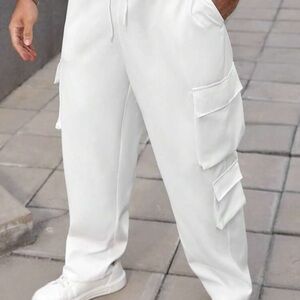 Men's Classic White Cargo Pants